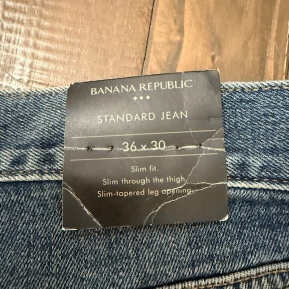 Banana Republic Washwell Standard Jeans Slim Fit Legacy Wash Men's 36/30 - Picture 4 of 7